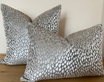 Mink velvet pillow cover, Animal print pillow, Brown pillow, Spotted textured case, 24x24 26x26 eurosham
