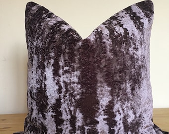 purple velvet pillow, 24x24 textured pillow, purple throw pillow, cushion cover, luxury pilllow, bright pillow, sofa cover