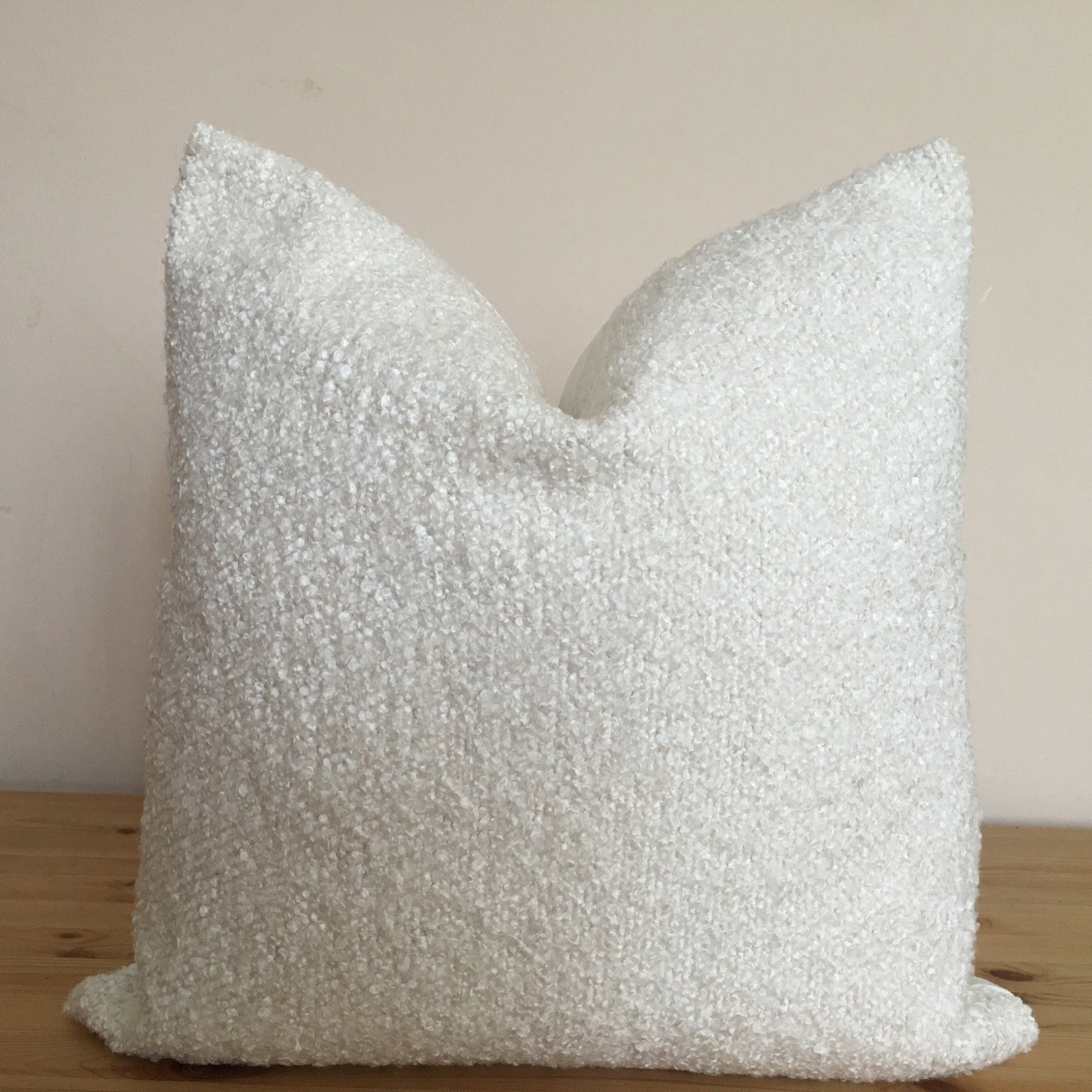 White Boucle Pillow Cover Boho Pillow Christmas Pillow Etsy UK