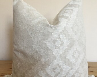 cream pillow cover, ethnic cushion cover, boho pillow, high end pillow, white pillow, white throw pillow, natural throw pillow