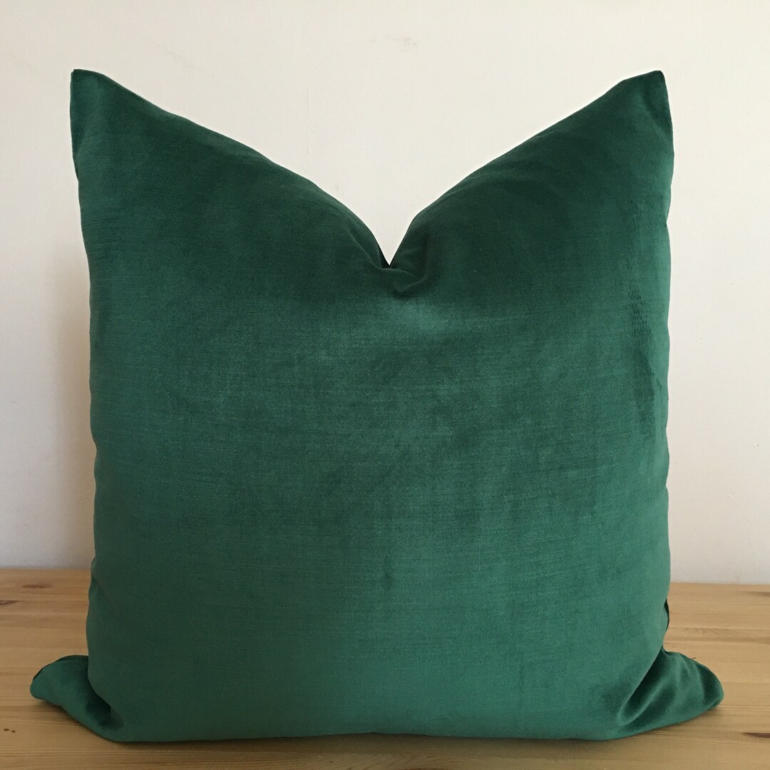 Emerald Green Velvet Pillow Cover High End Pillow Green Etsy