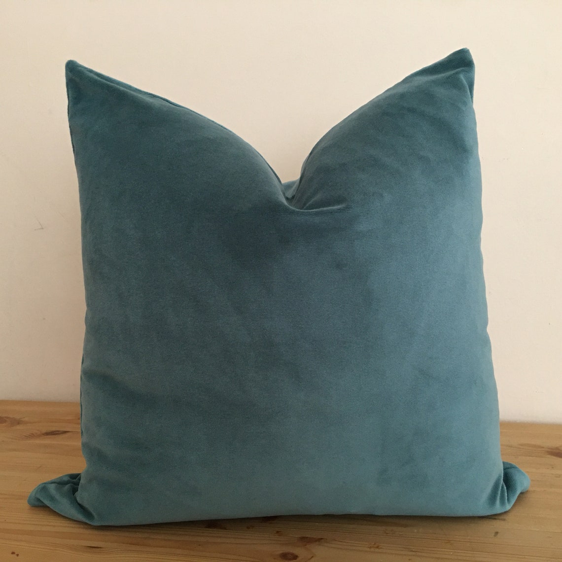 Teal Velvet Pillow Cover Blue Green Velvet Pillow Velvet Etsy
