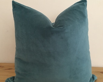 teal velvet pillow cover, blue  green velvet pillow, velvet pillow, teal pillow, blue pillow, lumbar pillow, 18x18 20x20 22x22