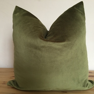 Funda de almohada de terciopelo verde, Almohada de terciopelo verde, Cojín decorativo verde, Cojín verde para sofá, Almohada verde