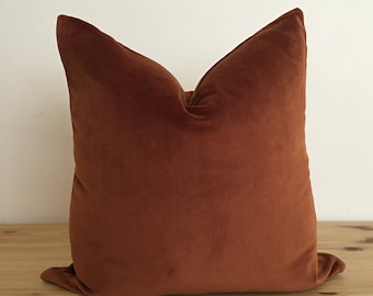 dark rust pillows