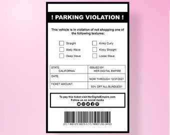 Prank Parking Ticket Template Database