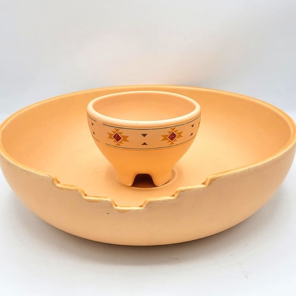 Treasure Craft Chip and Dip Bowl Etsy