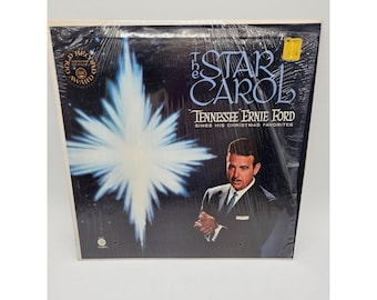 Vintage The Star Carol Tennessee Ernie Ford Christmas Vinyl Record LP Capitol