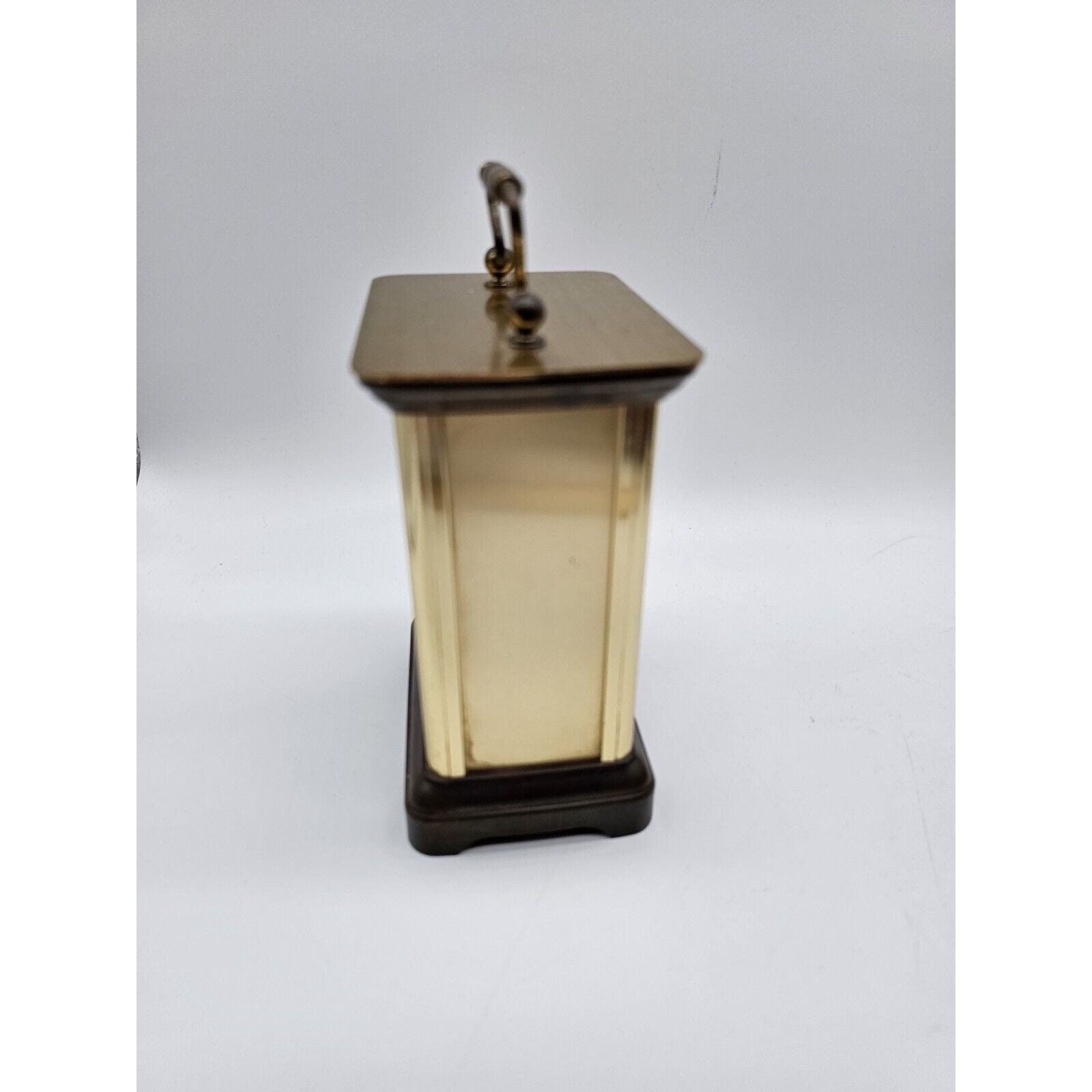 Woodford Quartz Brass Carriage Style Mantel Clock Vintage West Germany