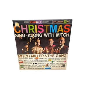 Christmas Sing Along With Mitch Miller And The Gang Vintage Vinyl Record 1950&#39;s
