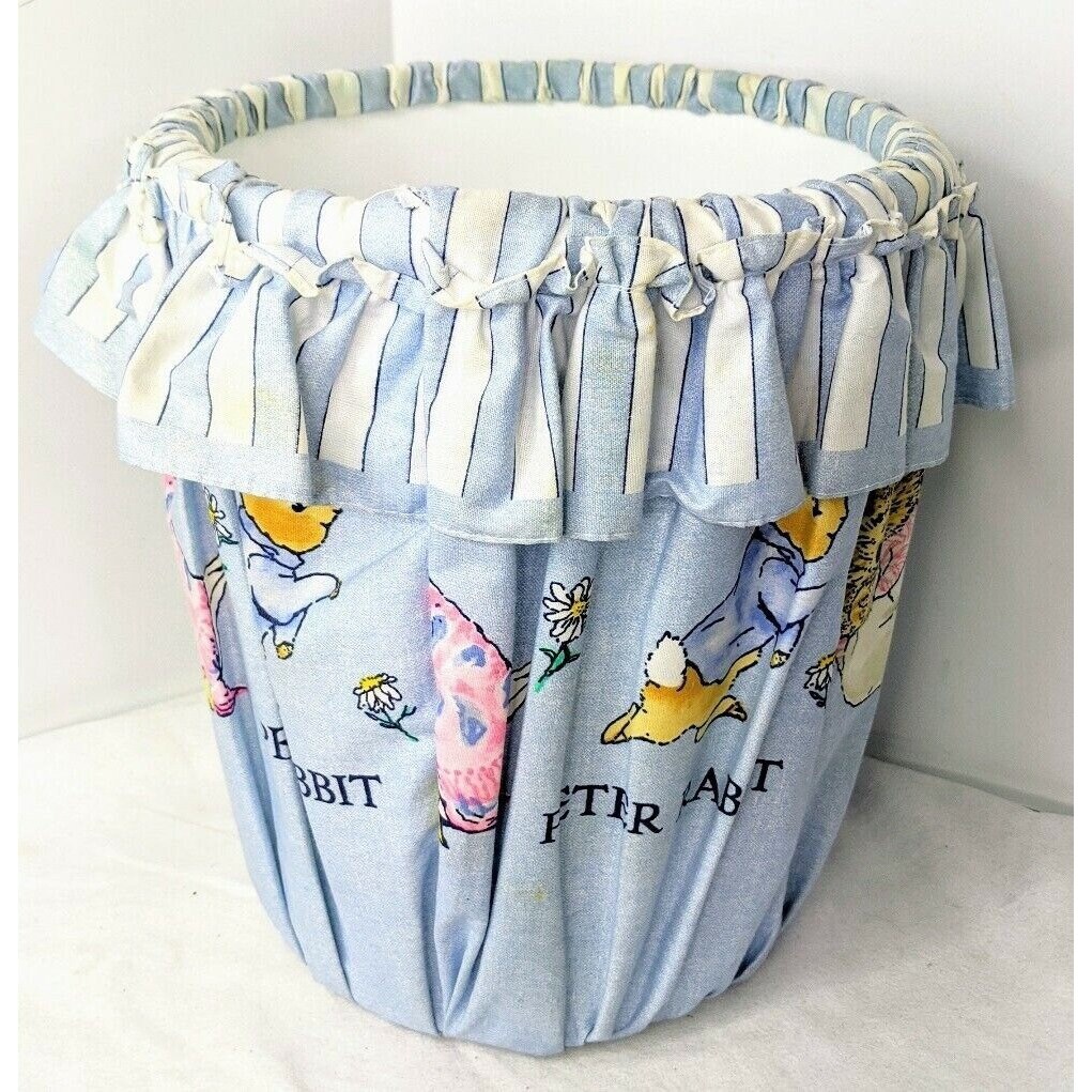 Beatrix Potter Peter Rabbit And Friends Fabric Covered Trash Can