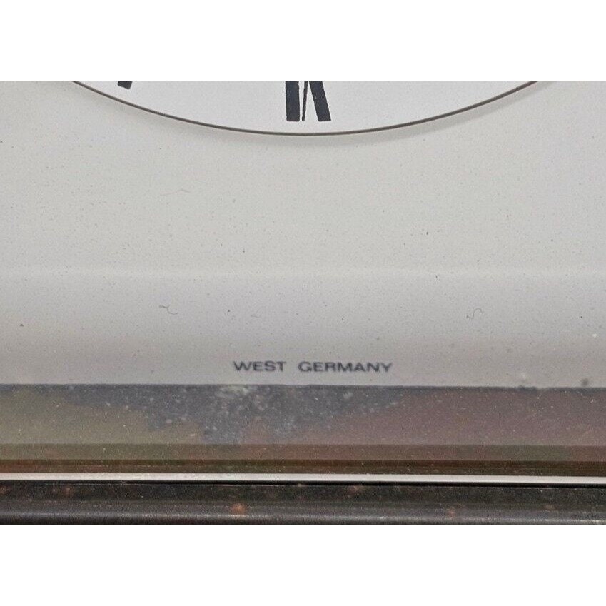 Woodford Quartz Brass Carriage Style Mantel Clock Vintage West Germany