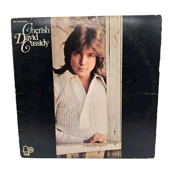 Vintage jaren 1970 David Cassidy Cherish vinylplaat Patrijs familietijdperk getest