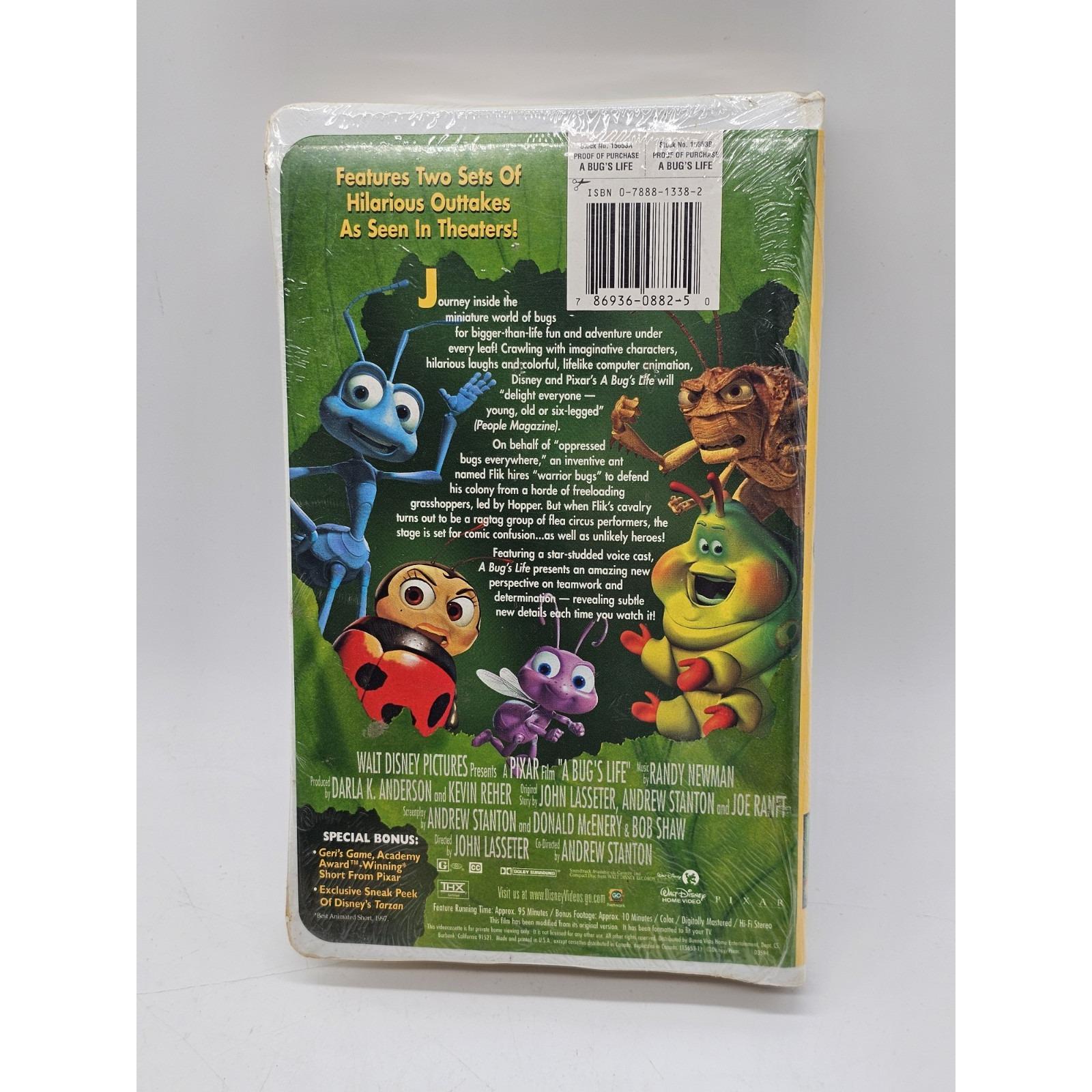 Pixar Open Shell A Bugs Life VHS Heimlich Clam Shell Case Disney Pixar New Sealed - Etsy ...