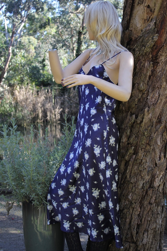 Maxi silk lingerie dress