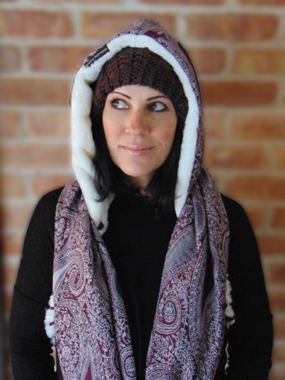 Sudadera con capucha Pashmina Bufanda Festival Shawl EDM Etsy