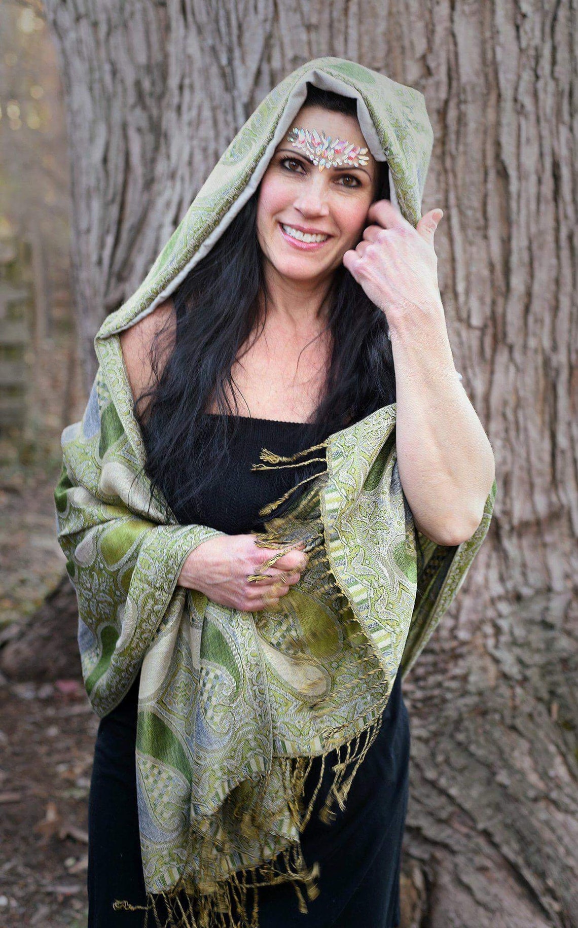 Hoodie Pashmina Scarf Festival Shawl EDM Electrogear Gypsy Etsy