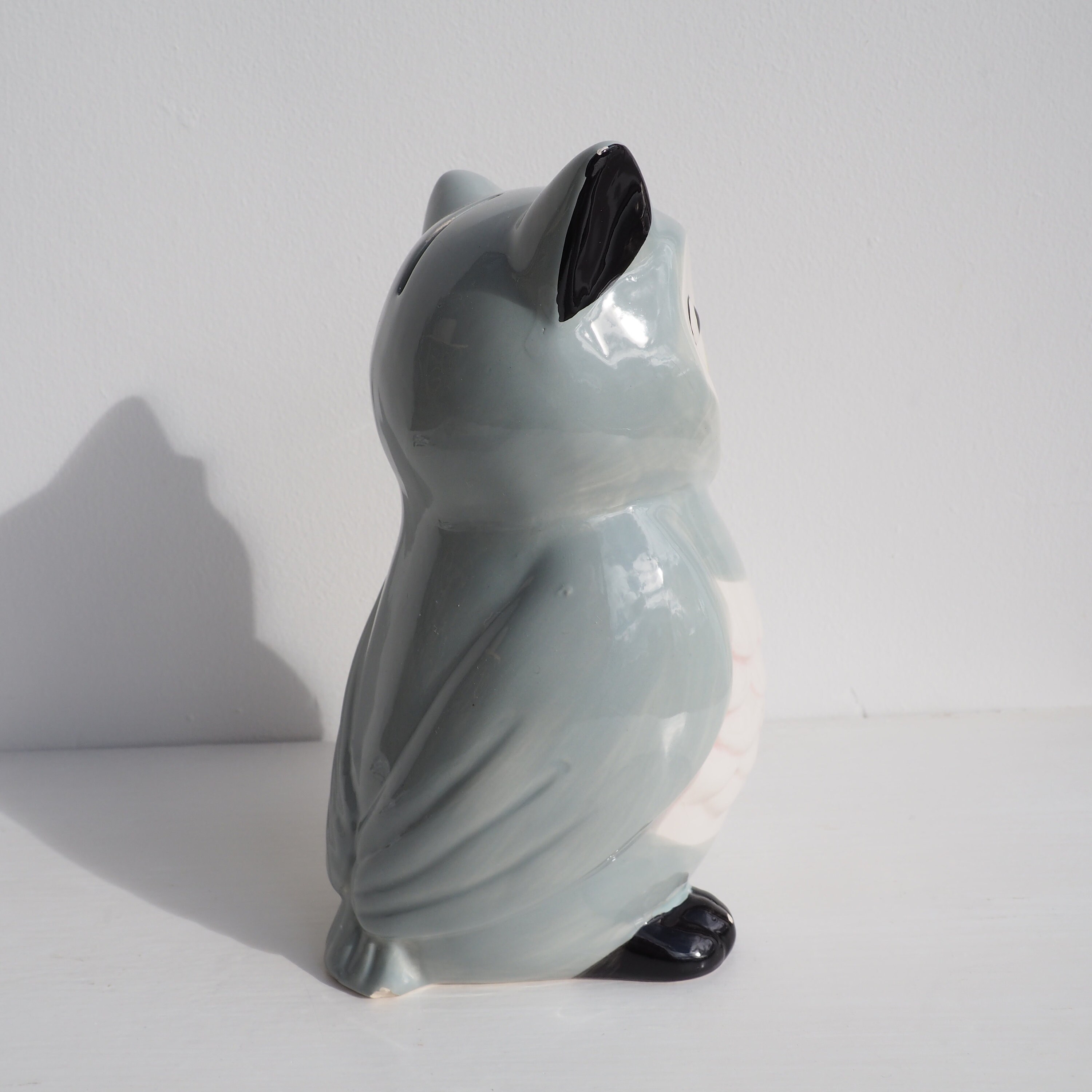 Vintage Keramik Eule Sparschwein Bank Ornament Vintage blau | Etsy