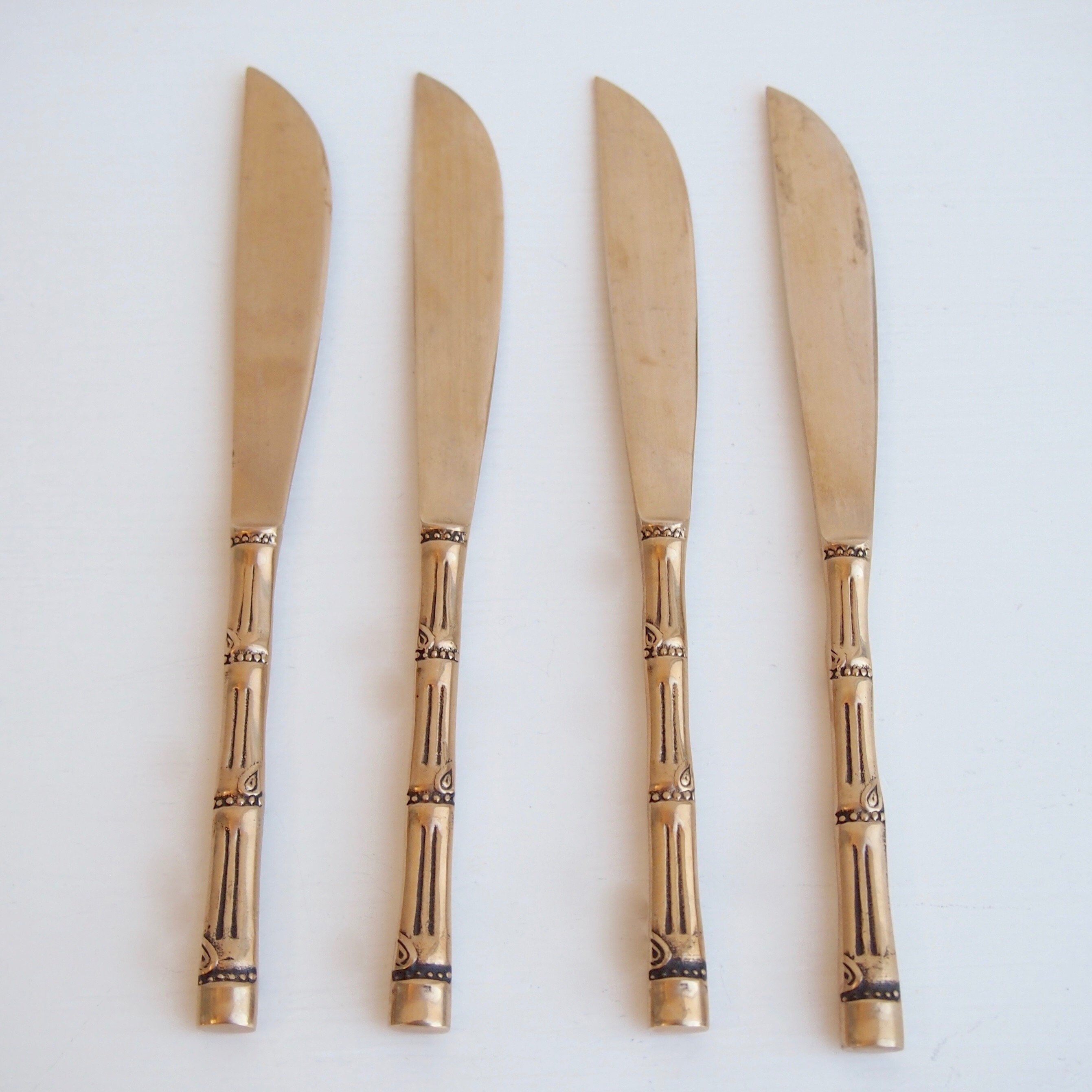 Vintage brass small knives small brass knives vintage Etsy