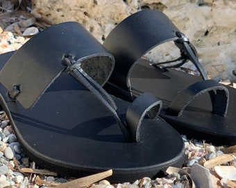 BAREFOOT SANDALEN HEREN leren echte sandalen strand zomer touw sandalen "Priamos"