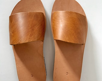 MENS FLAT SLIDES sandals summer sandals "Eros"