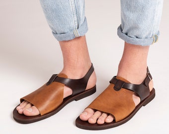 handmade leather sandals mens