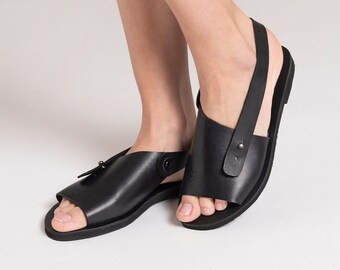summer shoes black