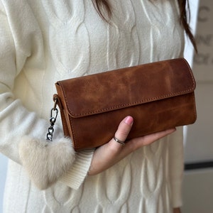 Petit sac à main en cuir avec bandoulière amovible « Charis »