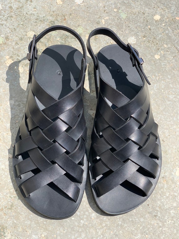 靴 HED MAYNER LEATHER SANDALS 41 Hed Mayner/ LEATHER SANDALS WITH DOUBLE PEEP TOES Brown Size