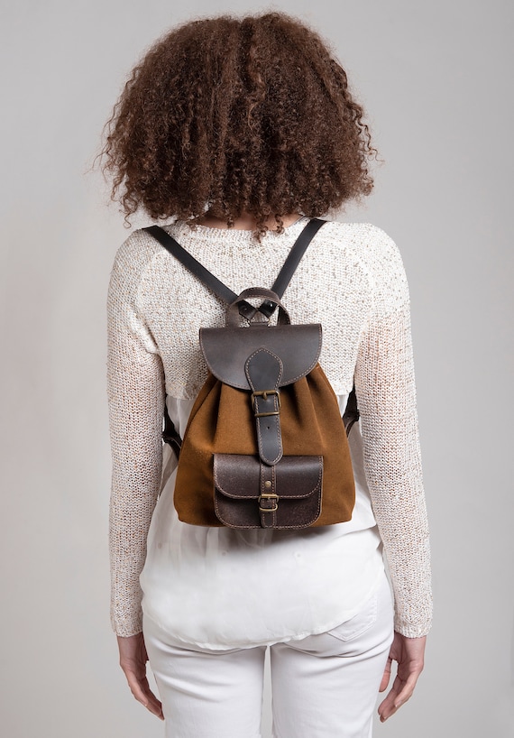 leather backpak for woman Brown - LeBaroudeur Light Brown | PAUL MARIUS