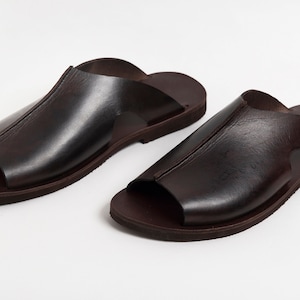 LEATHER SANDALS MEN, Genuine Leather Summer Shoes Men homeros - Etsy