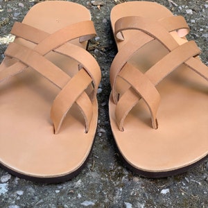 SANDALES EN CUIR POUR HOMMES, chaussures d'été à lanières pour hommes Pyrros image 7