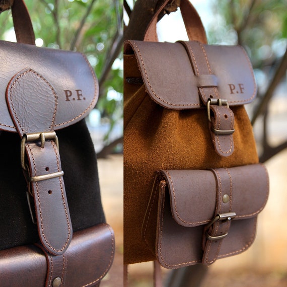 Women Leather Backpack Vintage Shoulder Bag Ladies Backpack Handbag Dark/  Brown | eBay