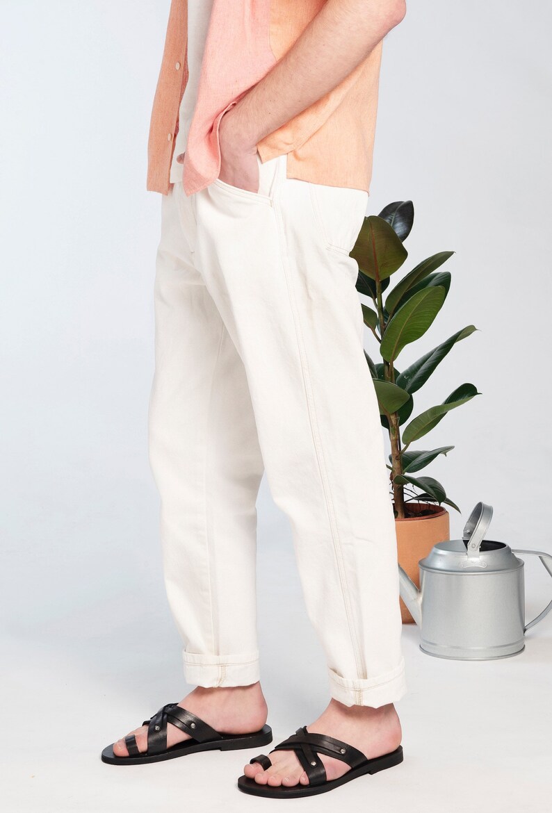 MENS LEATHER FLIP Flops Dark Brown Mens Sandals Handmade - Etsy