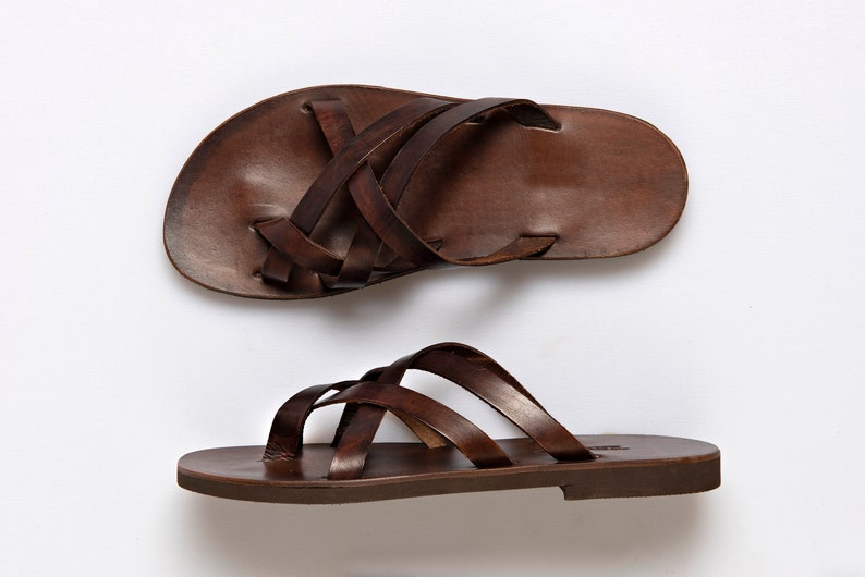 SANDALES EN CUIR POUR HOMMES, chaussures d'été à lanières pour hommes Pyrros image 5
