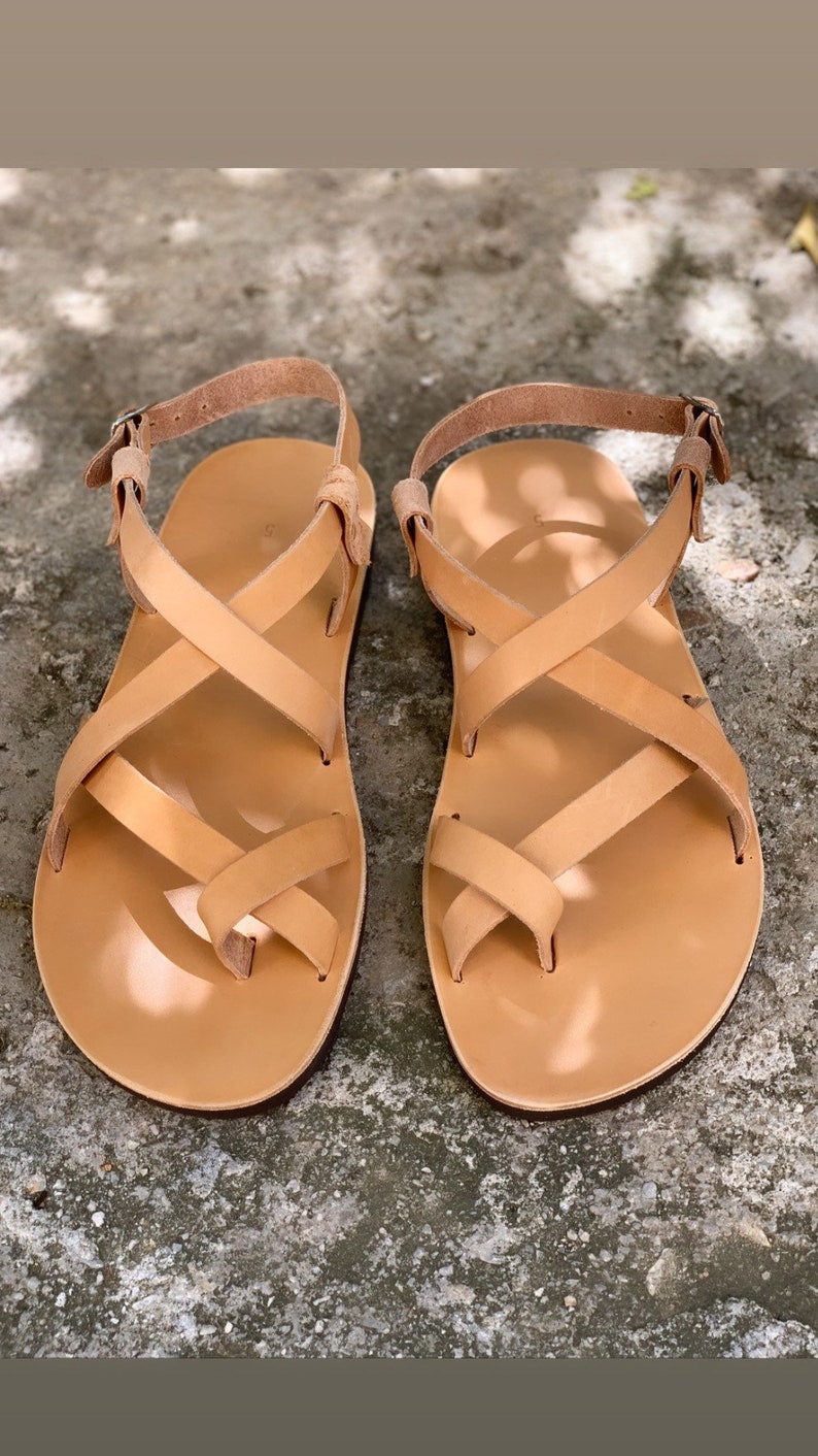 SANDALES EN CUIR POUR HOMMES, chaussures d'été à lanières pour hommes Zeus image 10