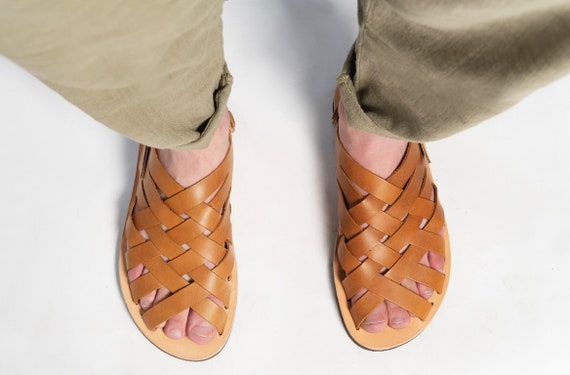 JCOXY Men's High Heel Sole Comfort Sandals Slippers