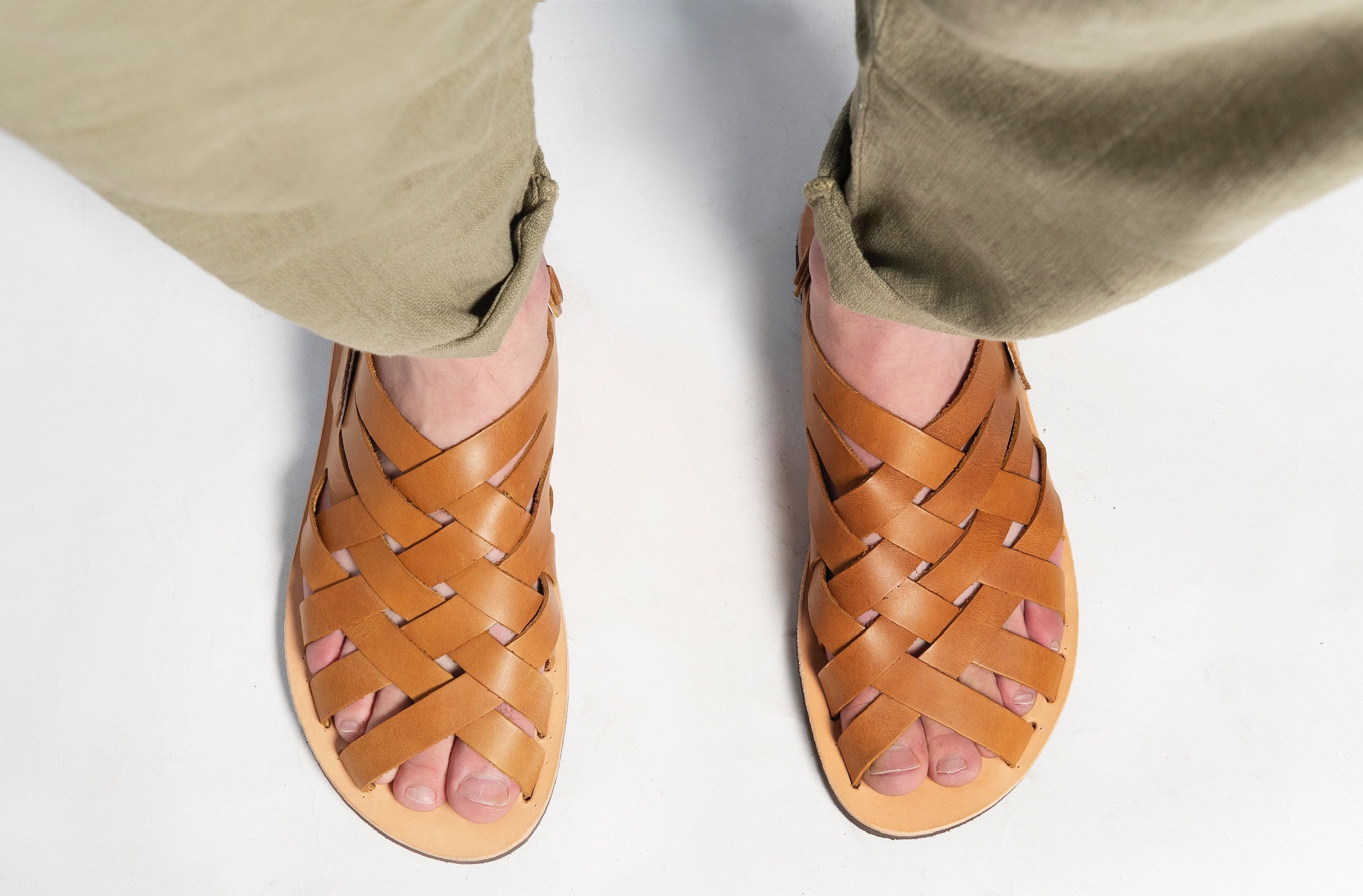 Men's tan hotsell sandals online