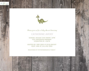 Dinosaur baby shower invitations | Etsy