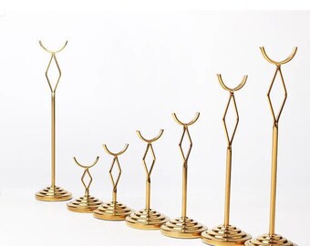Table Number Holder | Menu Card Holder | Wedding Table Number Card Holder | Guest List Clip | Gold theme Wedding