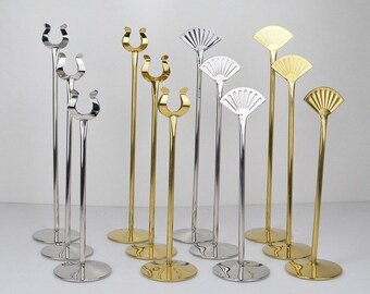 4cm Harp-Clip Place Card Holder Stainless Steel Tabletop Menu Holder Number Stand