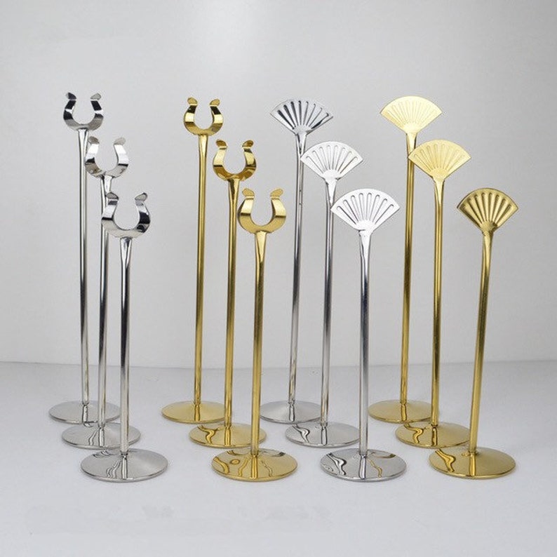 Table Number Holder Card Wedding Arrangement Image 0