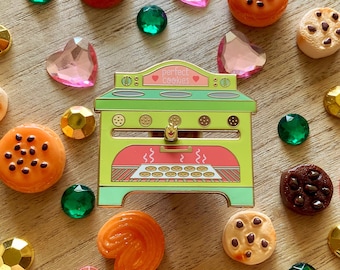 Perfect Cookies - Hard Enamel Pin - Lapel Pin - Slider - Cookies - Dark - Light - Baking - Kitchen - Baker - Chef - Funny - Debate - Gift