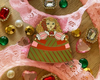 Jade Infanta 1660 - Hard Enamel Pin - Lapel Pin - Accessories - Badge - Brooch - Design - Art History - Princess - Las Meninas - Spain
