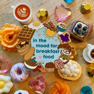 In The Mood for Breakfast Food - Enamel Pin - Lapel Pin - Brooch - Accessories - Art - Foodie - Cooking - Culinary - Kitchen - Comfort