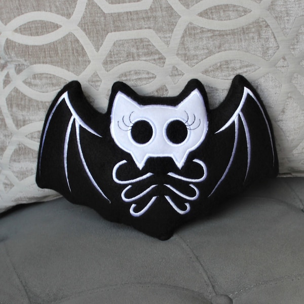 Halloween bat goth skeleton plush stuffed animal