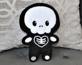 Goth skeleton day of the dead 9 quot sugar skull Halloween decor, Day of the dead stuffed skeleton pillow Easter decoration decor