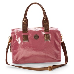 Sac à main léger pour femmes - Collection Gimmie - Sac de voyage qui se plie - Sac de soirée - Bandoulière - Sac à main doré et rose