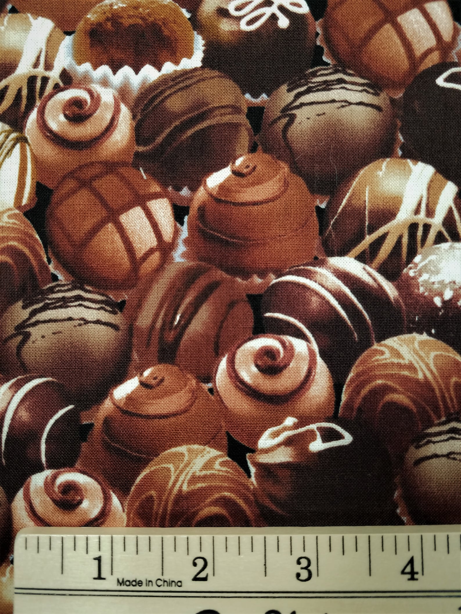 Chocolate Candy Fabric 1/2 yard Cotton Quilting FREE SHIPPING Etsy