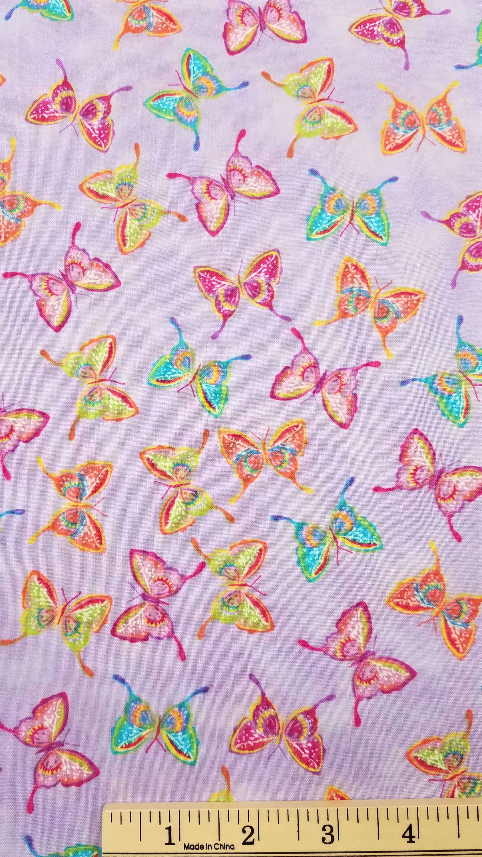 Butterfly Cotton Quilting Fabric by the Yard 44 Wide Etsy